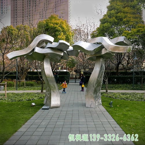公园不锈钢拱门景观雕塑 三沙不锈钢雕塑拱门景观制作厂